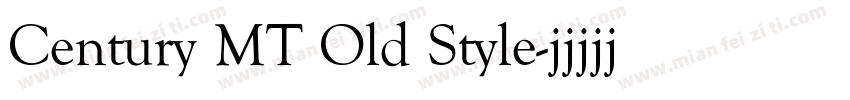 Century MT Old Style字体转换